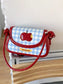 Apple Gingham Shoulder Bag nicholesgifts