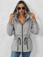 Ivy Lane Drawstring Zip Up Hooded Jacket nicholesgifts