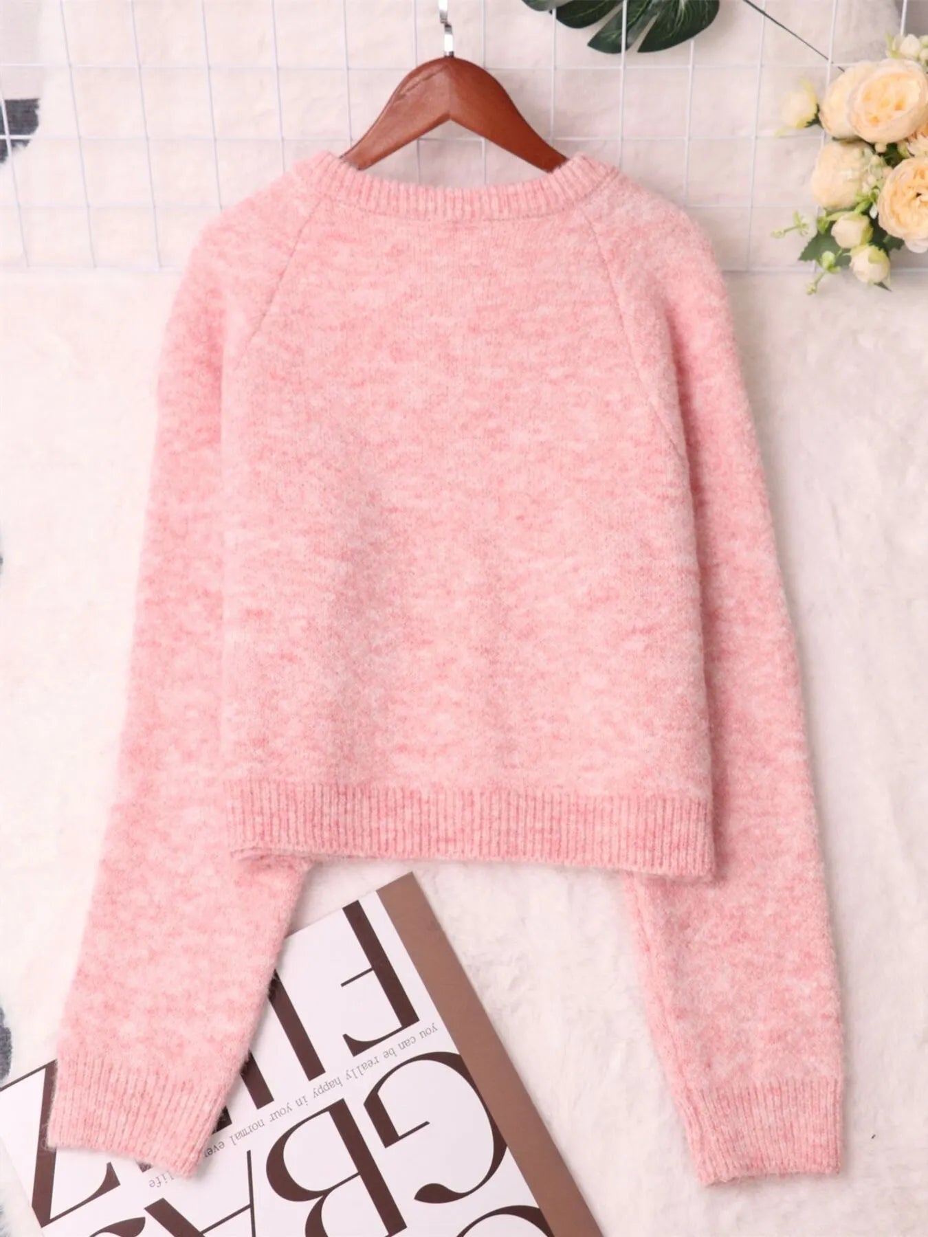 Button-Up Raglan Sleeve Cardigan