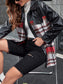 Ivy Lane Plaid Button Up Dropped Shoulder Jacket nicholesgifts