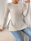 Side Slit Striped Long Sleeve T-Shirt nicholesgifts