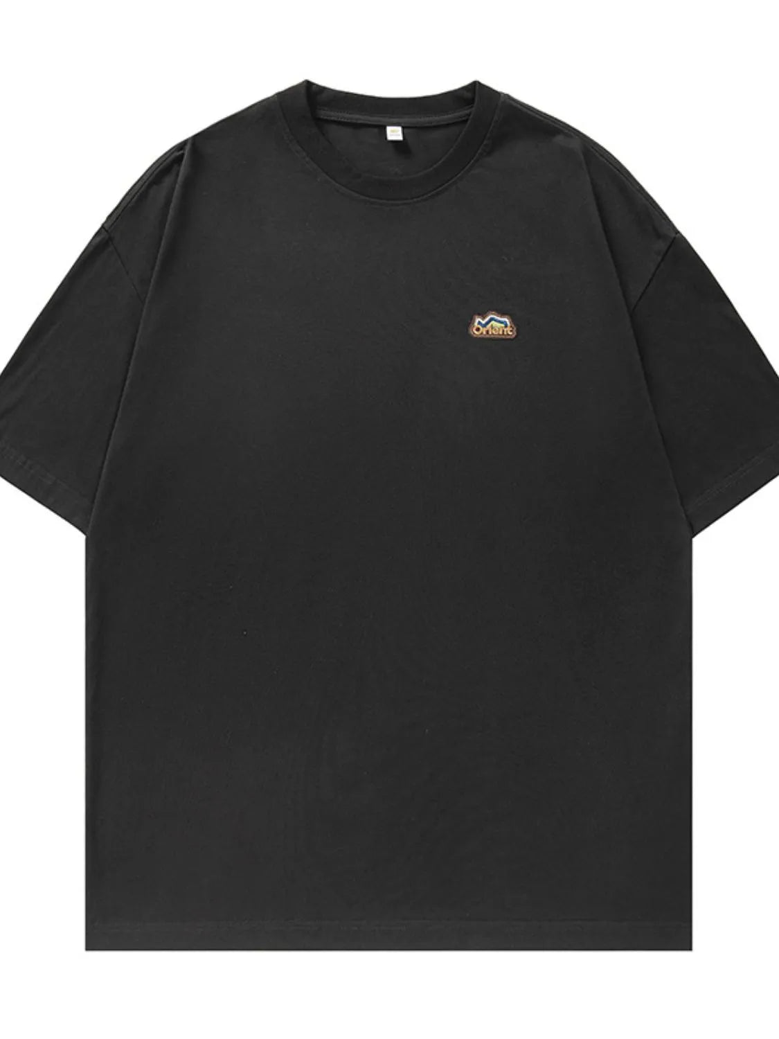 Men's Plus Size Embroidered Round Neck Half Sleeve T-Shirt Trendsi