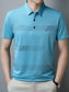Men's Plus Size Striped Short Sleeve Casual Polo Shirt nicholesgifts