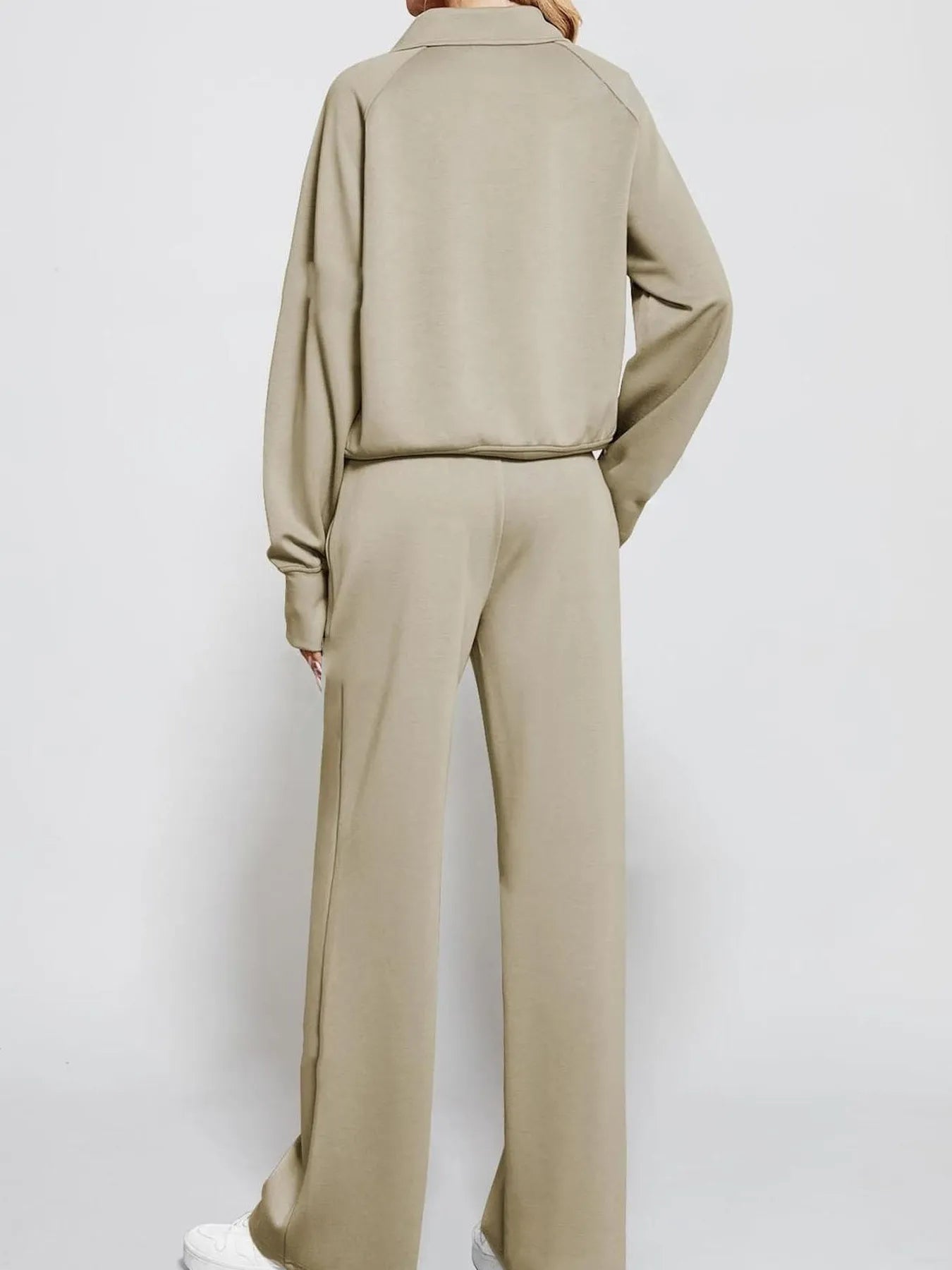 Half Zip Long Sleeve Top and Pants Set NicholesGifts