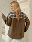 Plaid Collared Denim Jacket nicholesgifts
