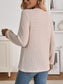 Striped Button Detail Long Sleeve Top nicholesgifts