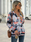 Geometric Zip Up Long Sleeve Hooded Jacket nicholesgifts