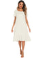 Lace Detail Square Neck Lounge Dress nicholesgifts