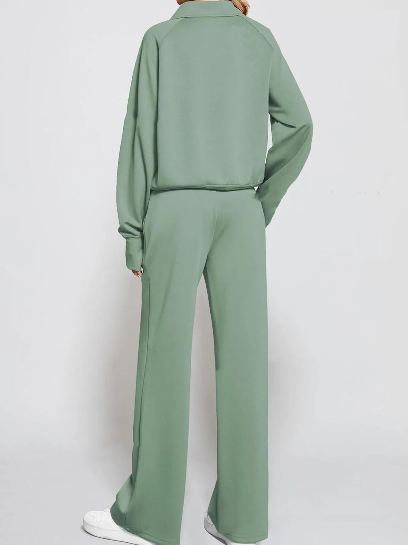 Half Zip Long Sleeve Top and Pants Set NicholesGifts