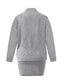 Plus Size Round Neck Long Sleeve Top and Skirt Sweater Set nicholesgifts