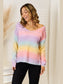 Angel Wings Gradient V-Neck Sweater Trendsi
