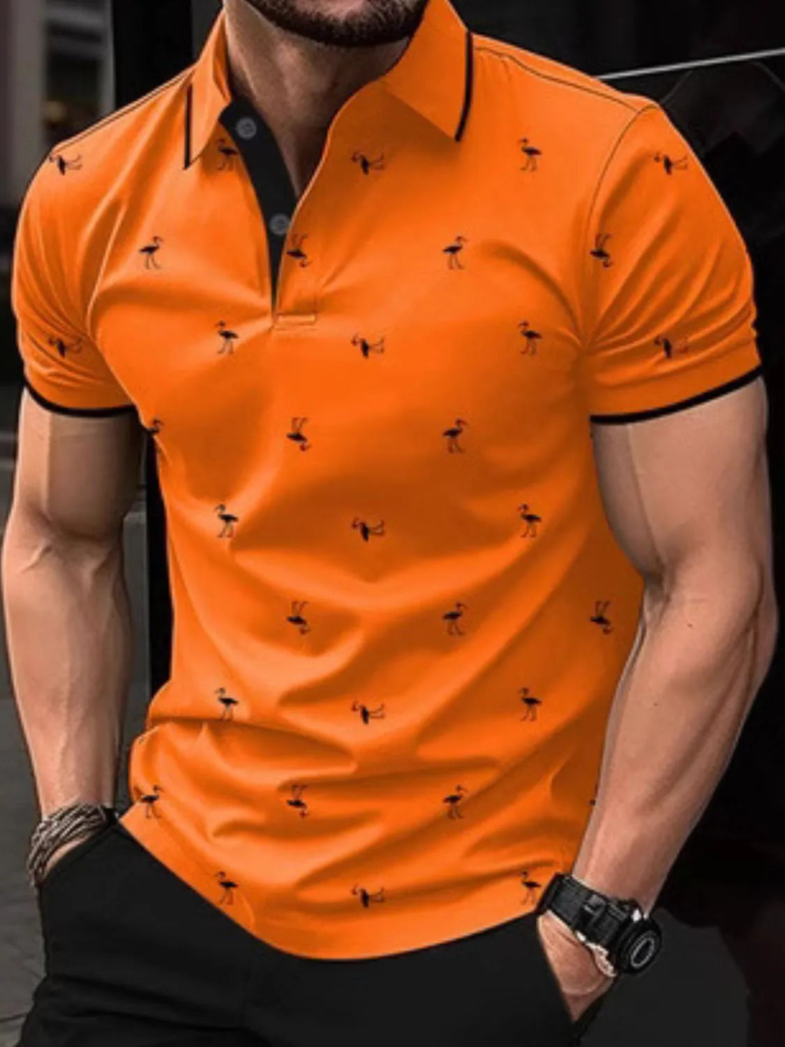 Men's Full Size Collared Neck Short Sleeve Polo Plus Size NicholesGifts