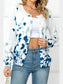 Woven Right Floral Button Front Round Neck Cardigan nicholesgifts