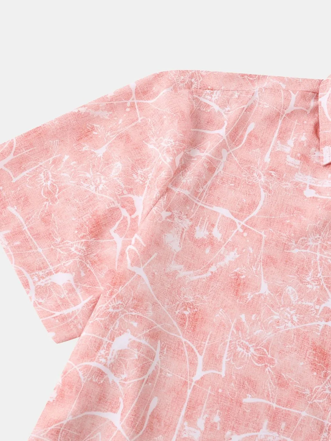 Men's Printed Short Sleeve Button Down Shirt NicholesGifts