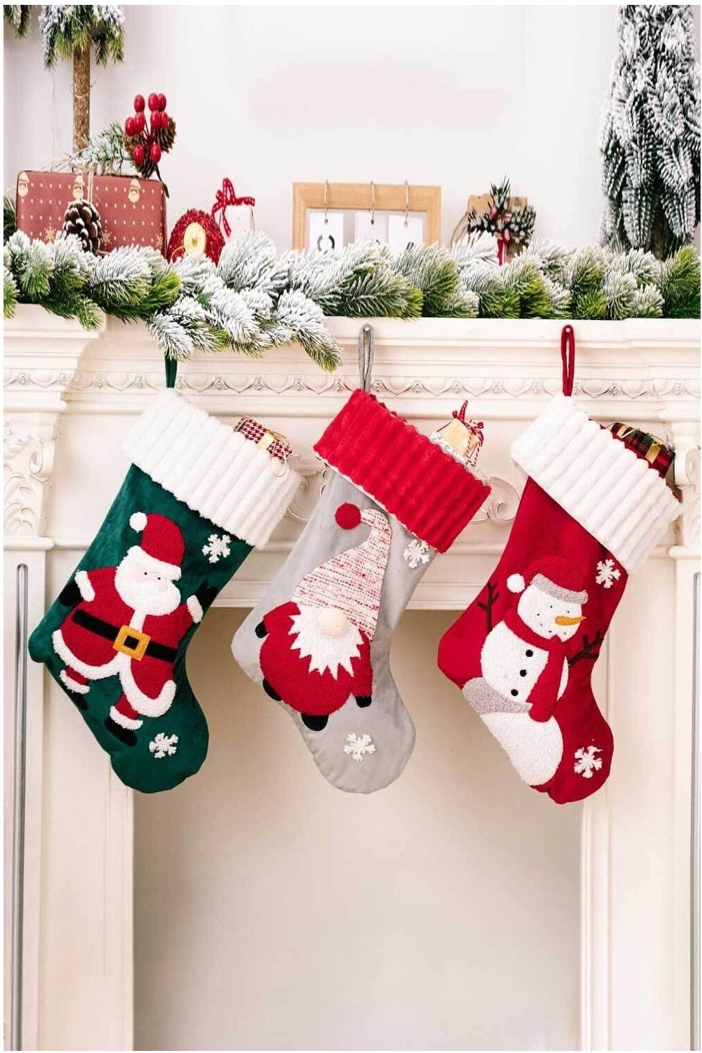 3-Pack Christmas Stocking Ornaments nicholesgifts