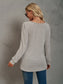 Heathered Square Neck Long Sleeve T-Shirt nicholesgifts