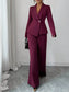 One Button Blazer and Pants Set nicholesgifts