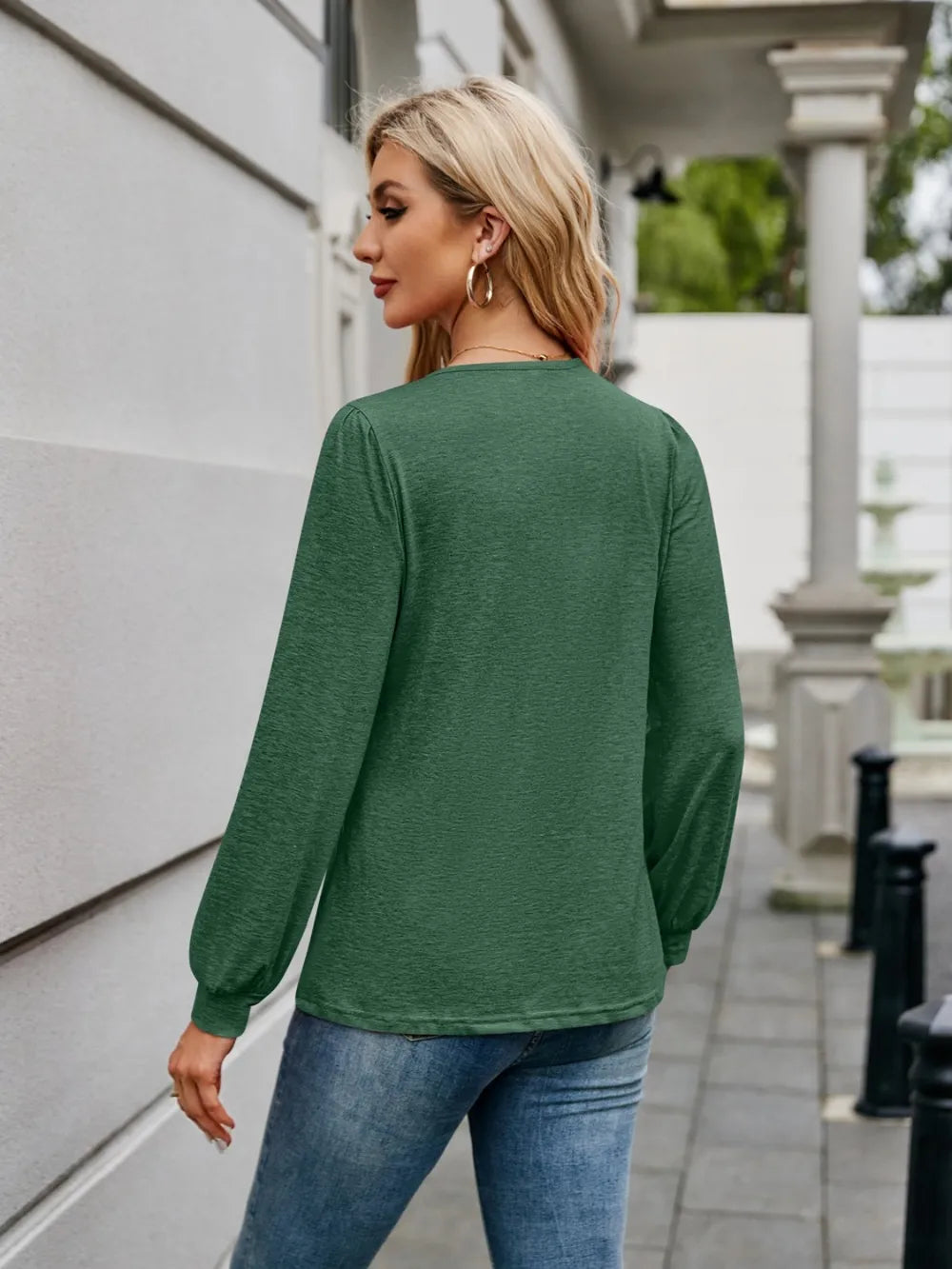V-Neck Long Sleeve T-Shirt nicholesgifts