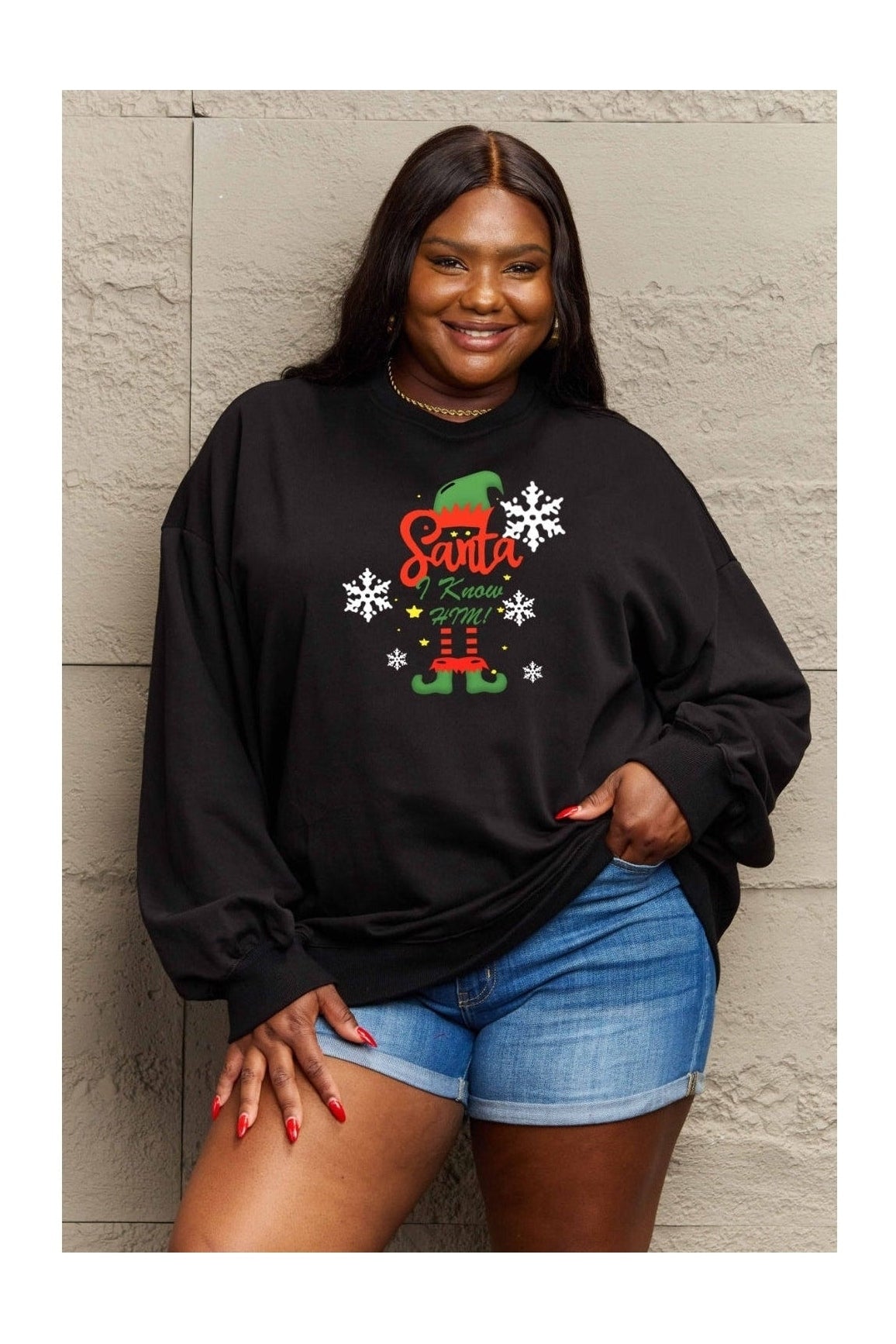 Simply Love Full Size Graphic Round Neck Sweatshirt nicholesgifts