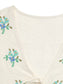 Embroidered V-Neck Short Sleeve Shirt nicholesgifts