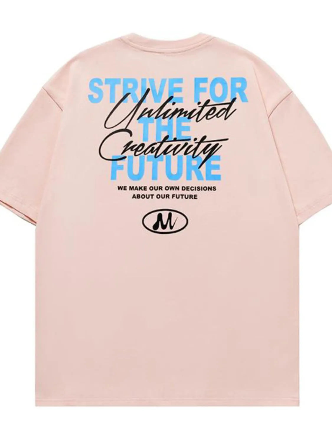 Men's Plus Size Letter Graphic Round Neck Half Sleeve T-Shirt NicholesGifts