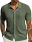 Men's Full Size Openwork Button Down Collared Neck Shirt Plus Size nicholesgifts