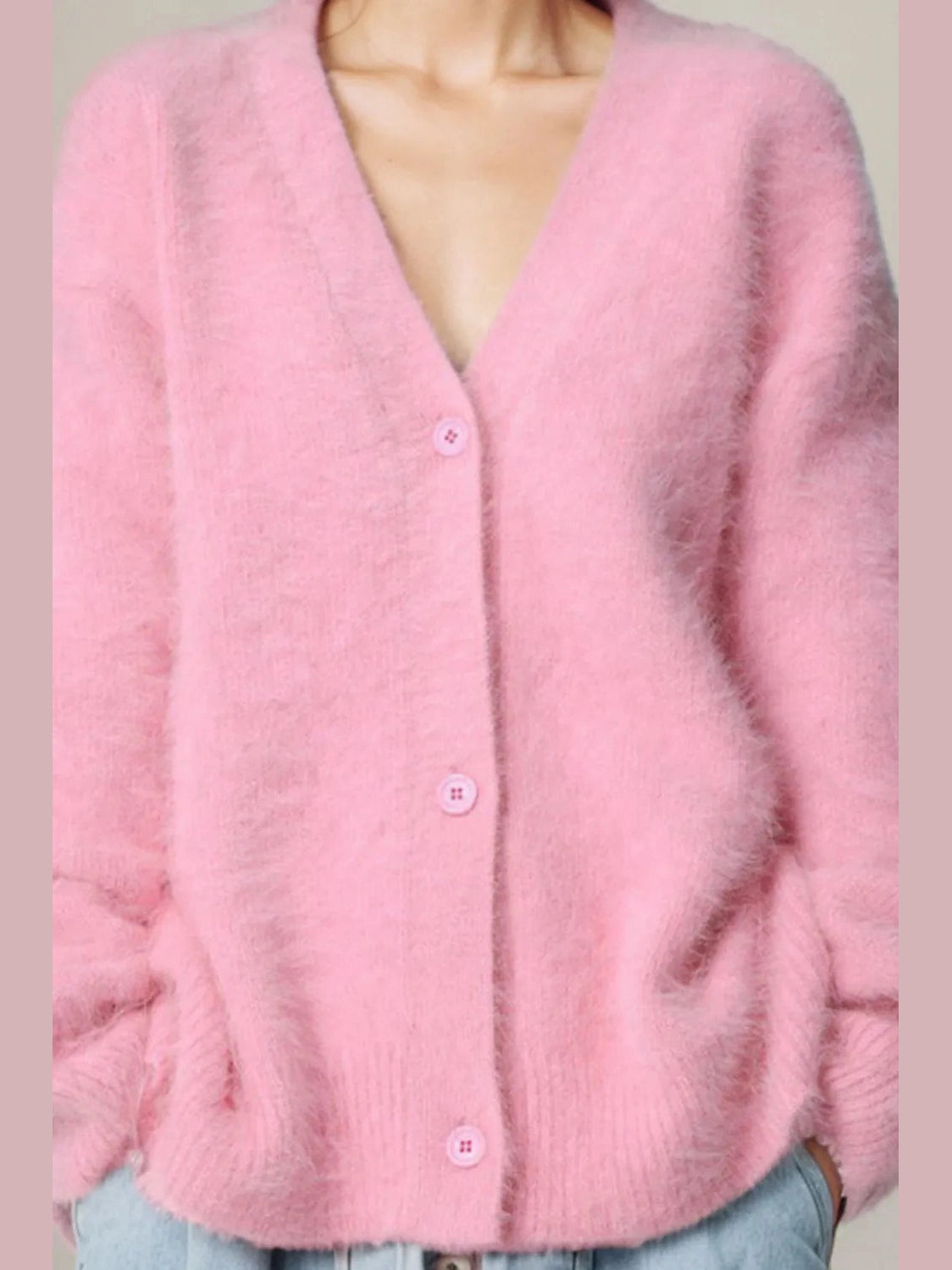 Women Button Up Dropped Shoulder Cardigan nicholesgifts