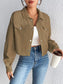 Honey Snap Down Long Sleeve Jacket nicholesgifts