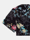 Men's Plus Size Floral Print Short Sleeve Button Down Casual Shirt nicholesgifts