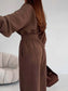 Zip Front Long Sleeve Jumpsuit nicholesgifts