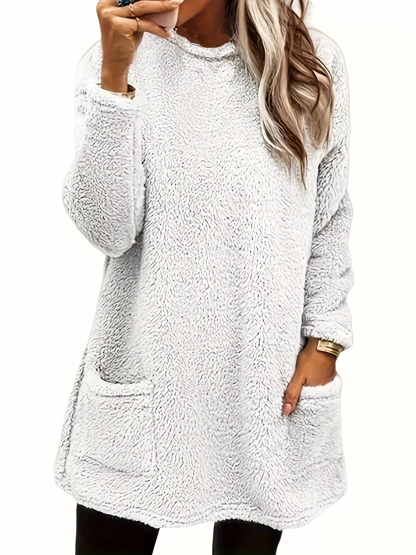 Fleece Long Sleeve Sweatshirt nicholesgifts