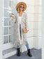 Women Open Front Fringe Hem Cardigan Sweater nicholesgifts