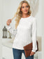 Textured Round Neck Long Sleeve Blouse nicholesgifts