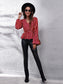 Plaid V-Neck Balloon Sleeve Peplum Blouse nicholesgifts