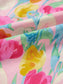 Floral Ruffle Layered Sleeve Blouse nicholesgifts