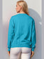 Women Double Take Full Size Nutcracker Sequin Long Sleeve Sweater nicholesgifts