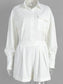 Casual Button Front Long Sleeve Romper nicholesgifts