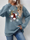 Faceless Gnomes Graphic Drop Shoulder Sweatshirt nicholesgifts