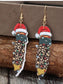 PU Leather Alloy Pencil Earrings nicholesgifts