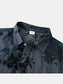 Men's Plus Size Printed Short Sleeve Button Down Casual Shirt nicholesgifts