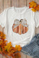 Full Size Pumpkin Round Neck Short Sleeve T-Shirt nicholesgifts