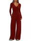 Casual Long Sleeve Top and Wide Leg Pants Set nicholesgifts