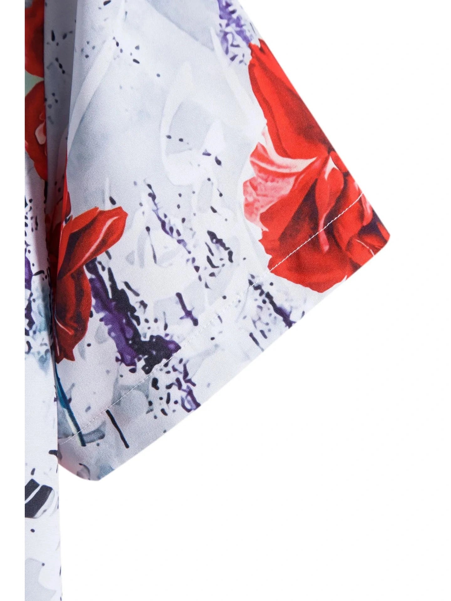 Men's Floral Print Short Sleeve Shirt Trendsi