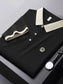 Men's Plus Size Breathable Short Sleeve Contrast Polo nicholesgifts