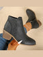 Point Toe Block Heels Boots nicholesgifts