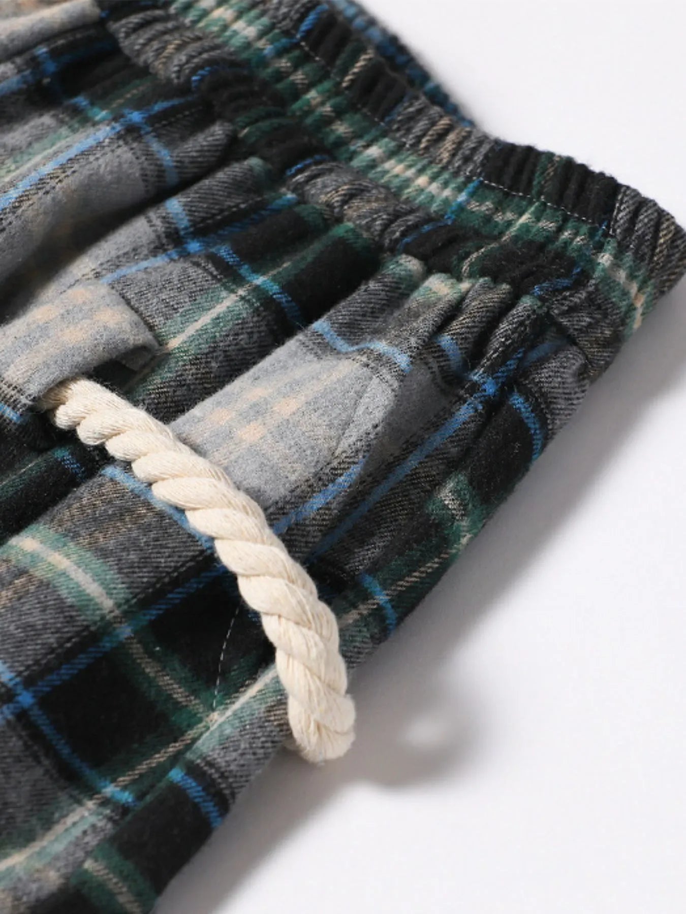 Plaid Casual Pants with Side Stripes Trendsi