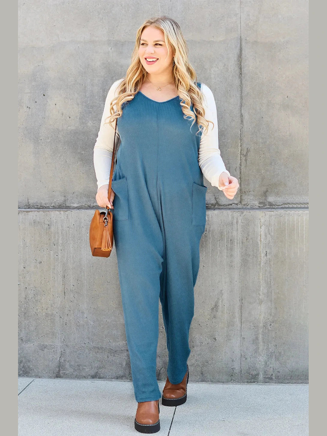 Double Take Full Size Sleeveless Straight Jumpsuit nicholesgifts