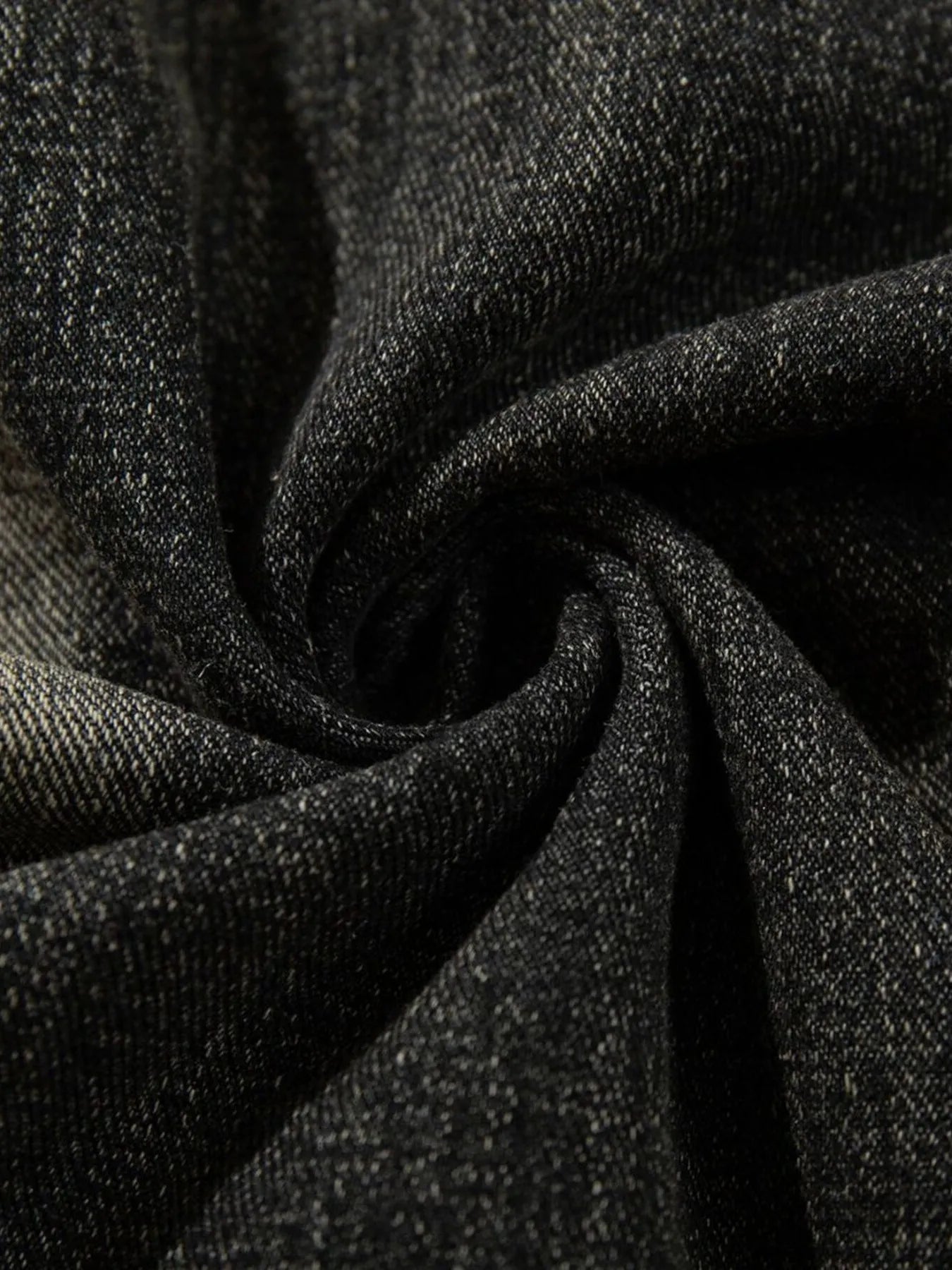 Men's Distressed Denim Patchwork Oversized Hoodie with Frayed Details NicholesGifts