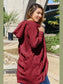 Double Take Full Size Hooded Teddy Bear Jacket with Thumbholes nicholesgifts