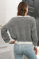 Striped Round Neck Dropped Shoulder Sweater nicholesgifts